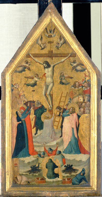 Die Kreuzigung Christi von Master of the School of Rimini